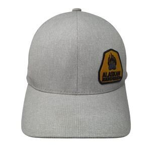 Alaskan Headgear Baseball Cap Gray XL Embroidered Lightweight Flexfit Delta